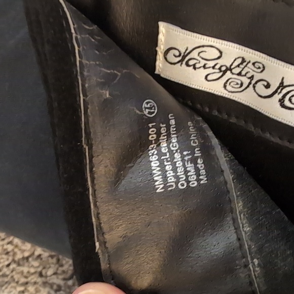 Naughty Monkey Black Suede Heeled Boots with Buckles - Picture 8 of 8